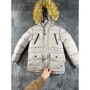 CREATMO US Womens Puffed Gray Insulated Winter‎ Jacket Size 6 Zip Up